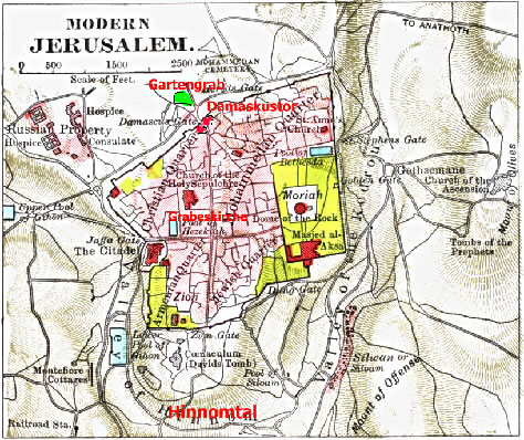 Kort vun Jerusalem, historisch