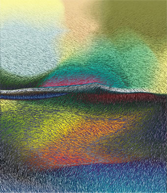 D&auml;mmerbrandung. Bild vun Ludgerd L&uuml;ske. Klick op to'n Vergr&ouml;ttern!