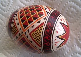 Batik-Ei, Ukraine. -- Klick op to'n Vergr&ouml;ttern!