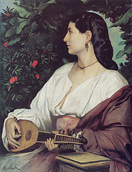 Feuerbach, Mandolinenspelerin