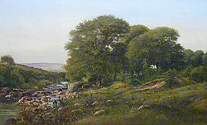 V. Ruths, Landschap in Holsteen orr D&auml;nemark. -- Klick op to'n Vergr&ouml;ttern!