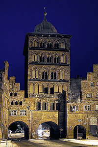 Dat Borgdoor vundaag bi Nacht. Klick op to'n Vergr&ouml;ttern!