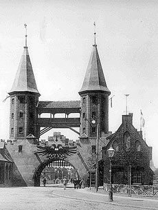 Dat M&ouml;hlendoor. Modell. Klick op to'n Vergr&ouml;ttern!