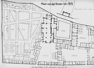 Plaan vun dat Johannisklooster. Klick op to'n Vergr&ouml;ttern!