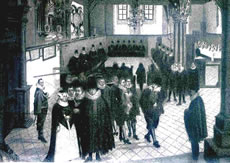 &Auml;btissin in'n Audienzsaal. Klick op to'n Vergr&ouml;ttern!