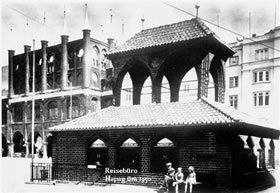 De Kaak as Reisb&uuml;ro &uuml;m 1950. Klick op to'n Vergr&ouml;ttern!
