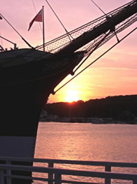 Avendstimmung op de "Passat"